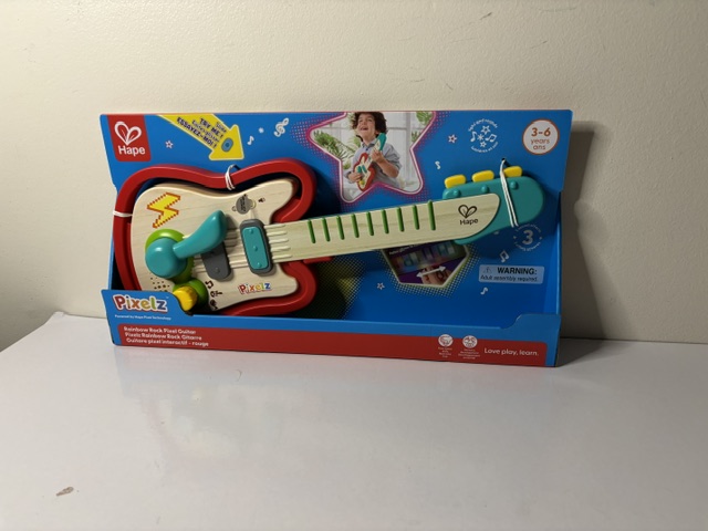 Hape Rainbow Rock Pixel Guitar UPC #6943478058835