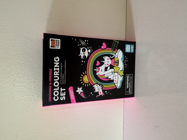 Tiger Tribe Neon Colouring Set - Unicorns & Friends UPC #9341736007484