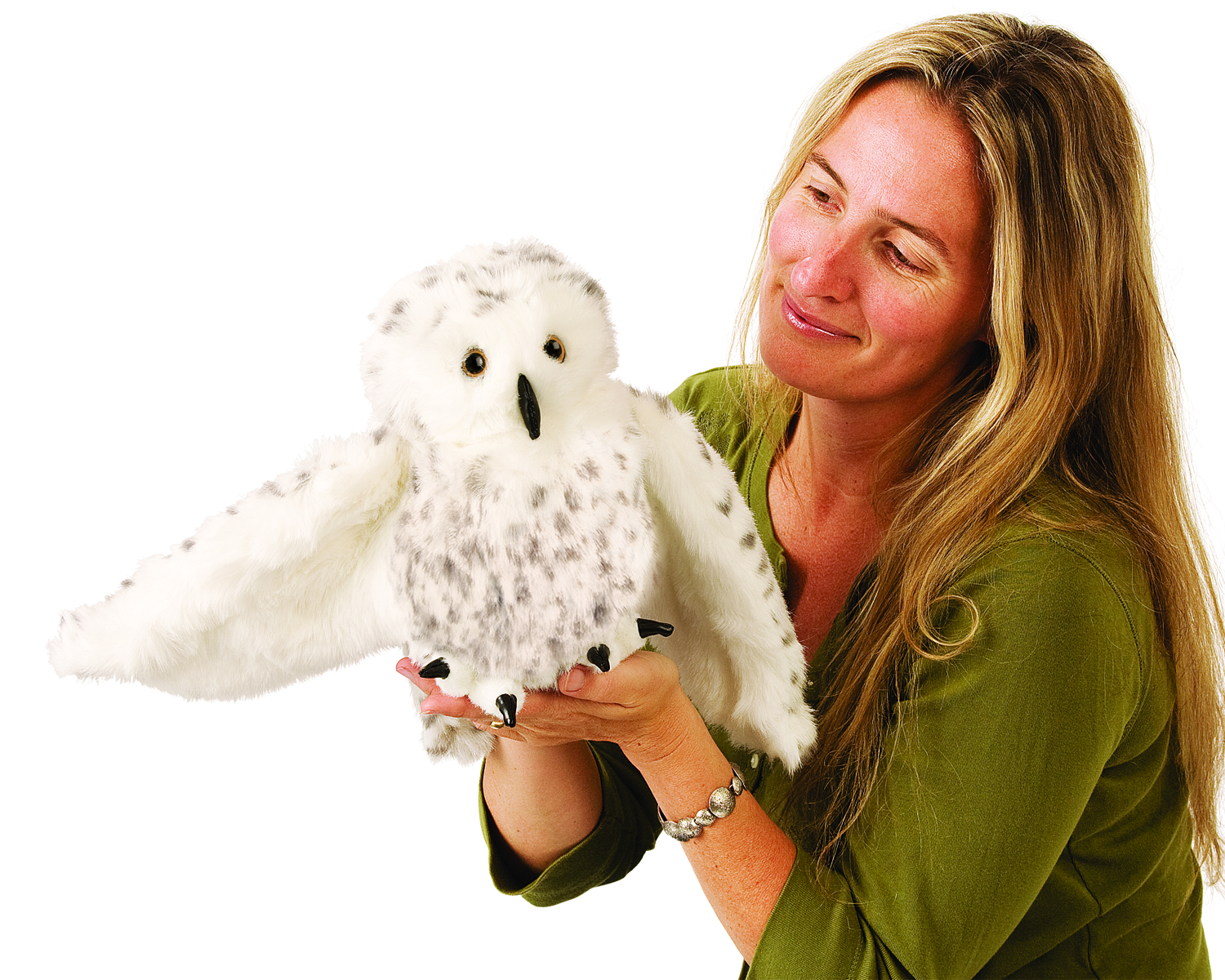 Folkmanis Snowy Owl Puppet UPC #638348022363