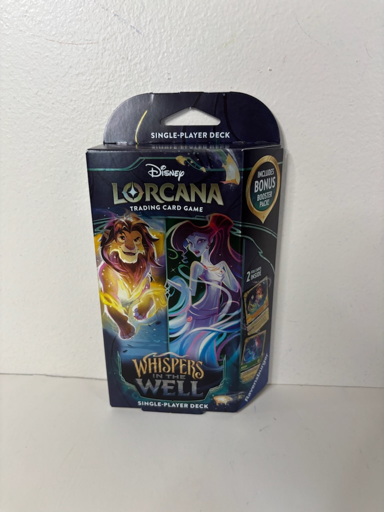 Disney Lorcana Whispers in the Well Single Player Deck UPC #4050368987723