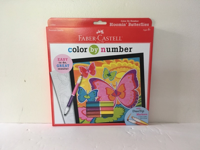 Faber Castell Color by Number - Bloomin Butterflies UPC #092633703465