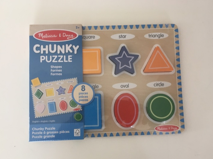 Melissa & Doug Chunky Puzzle - Shapes UPC #000772037303