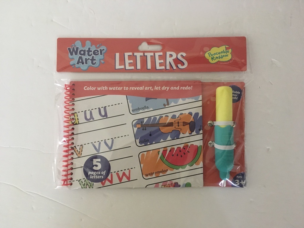 Peaceable Kingdom Water Art Letters Set UPC #195130313226