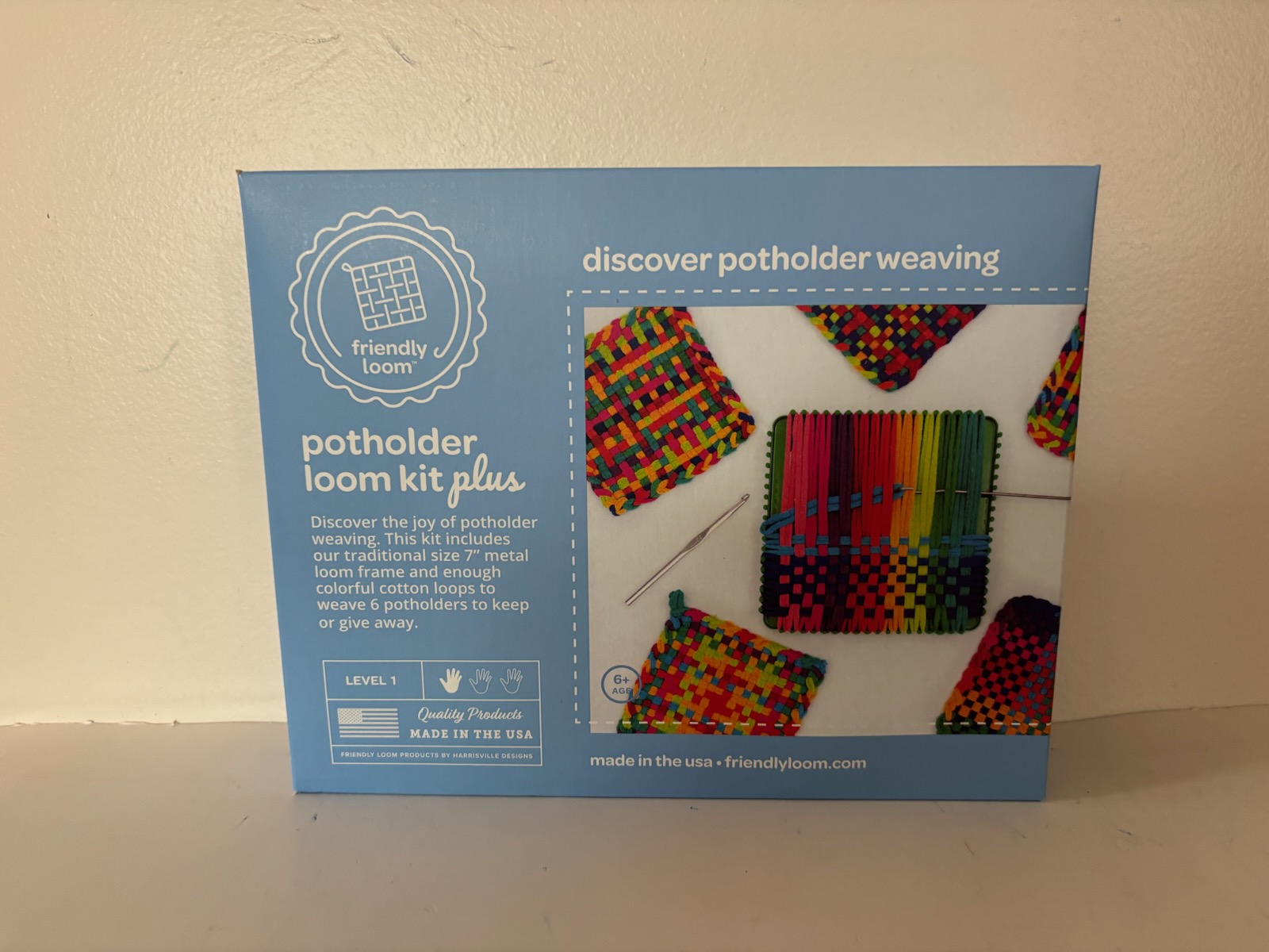 Harrisville Friendly Loom Potholder Loom Kit Plus UPC #746331055523