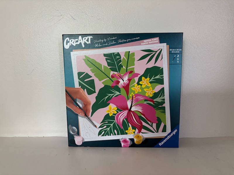 Ravensburger CreArt Paint by Numbers Tropical Plants UPC #4005556259830