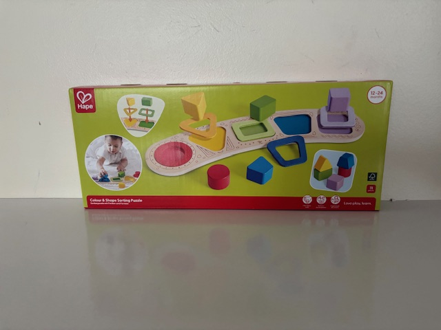 Hape Colour & Shape Sorting Puzzle UPC #6943478052598