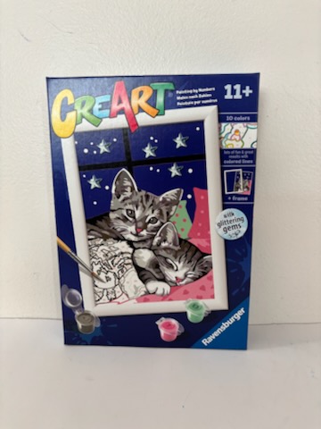 Ravensburger CreArt Sleepy Kittens Paint by Number UPC #4005556202133
