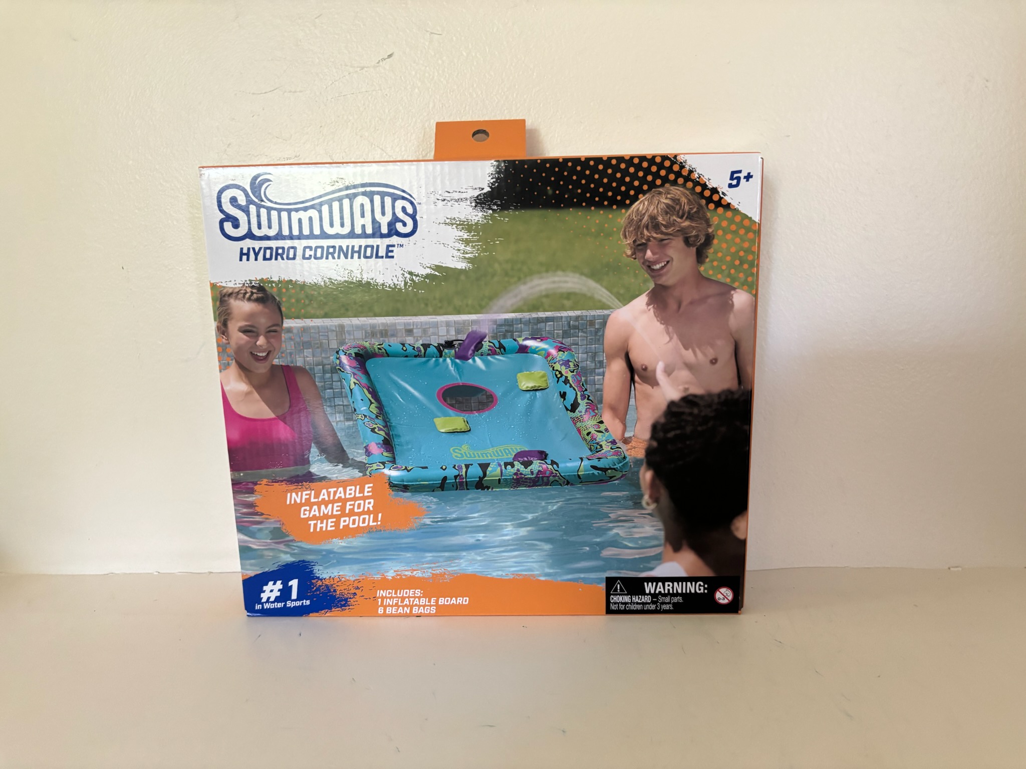 SwimWays Hydro CornHole Inflatable Pool Game UPC #681147038332