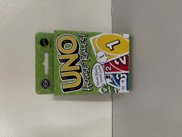 Mattel UNO House Rules Card Game UPC #194735179527