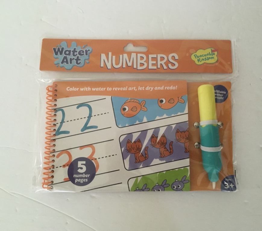 Peaceable Kingdom Water Art Numbers Set UPC #195130313240