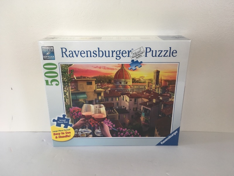 Ravensburger Cozy Wine Terrace Puzzle UPC #4005556167968