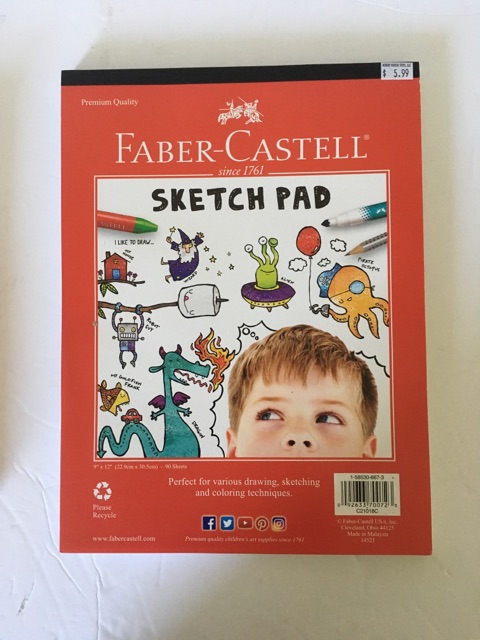 Faber Castell Sketch Pad UPC #092633700723