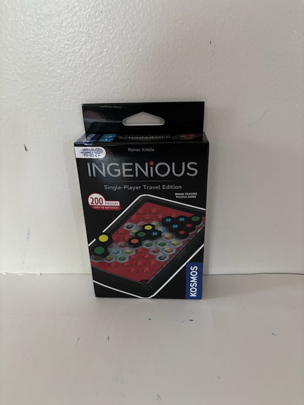 Kosmos Ingenious Single Player Travel Edition UPC #810172680098