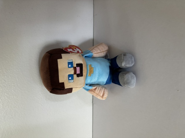 TY Beanie Babies Minecraft Steve Plush UPC #008421417452