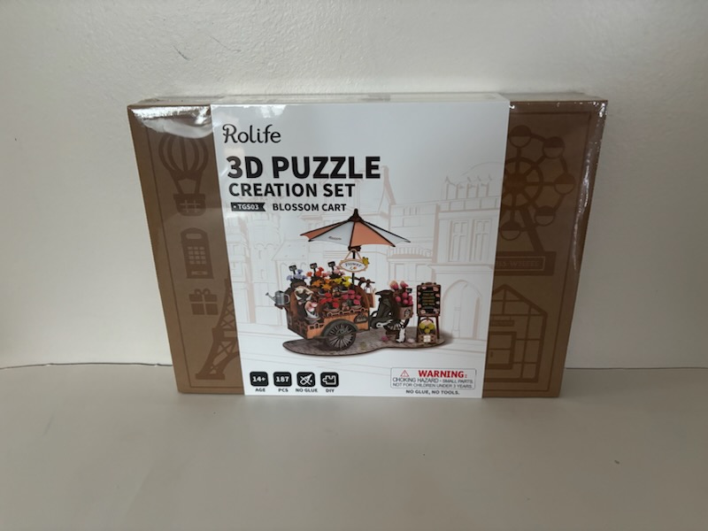 Rolife 3D Puzzle Creation Set Blossom Cart UPC #6946785121148