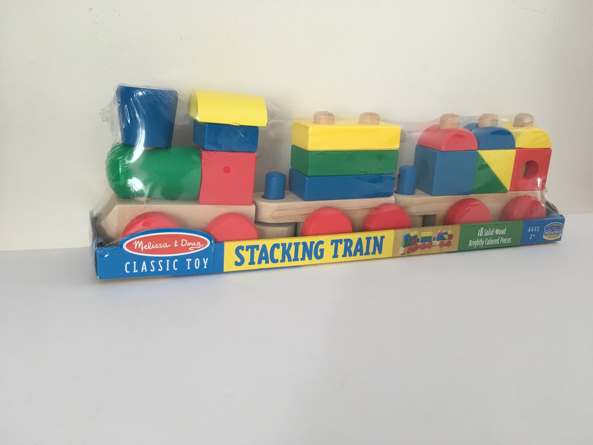 Melissa & Doug Classic Wood Stacking Train UPC #000772005722