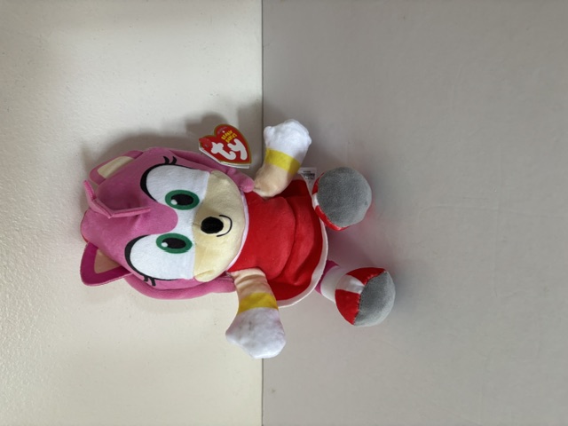 TY Beanie Babies Sonic the Hedgehog Amy Plush UPC #008421442096