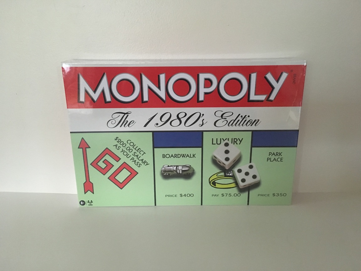 Hasbro Monopoly Game -The 1980's Edition UPC #714043011267
