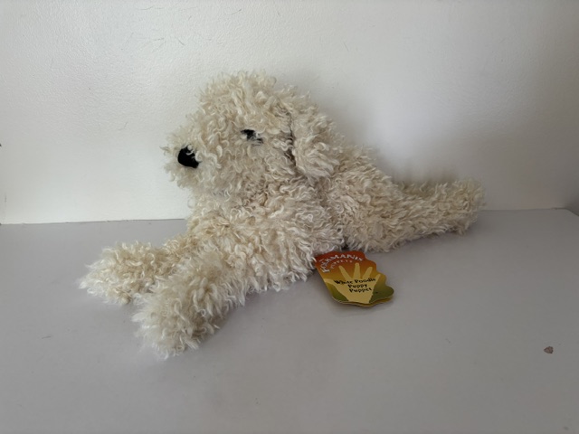 Folkmanis White Poodle Puppy Puppet UPC #638348032416