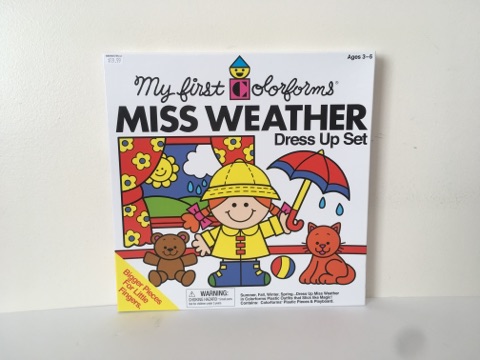 My First Colorforms - Miss Weather Dress Up Set UPC #813456024236