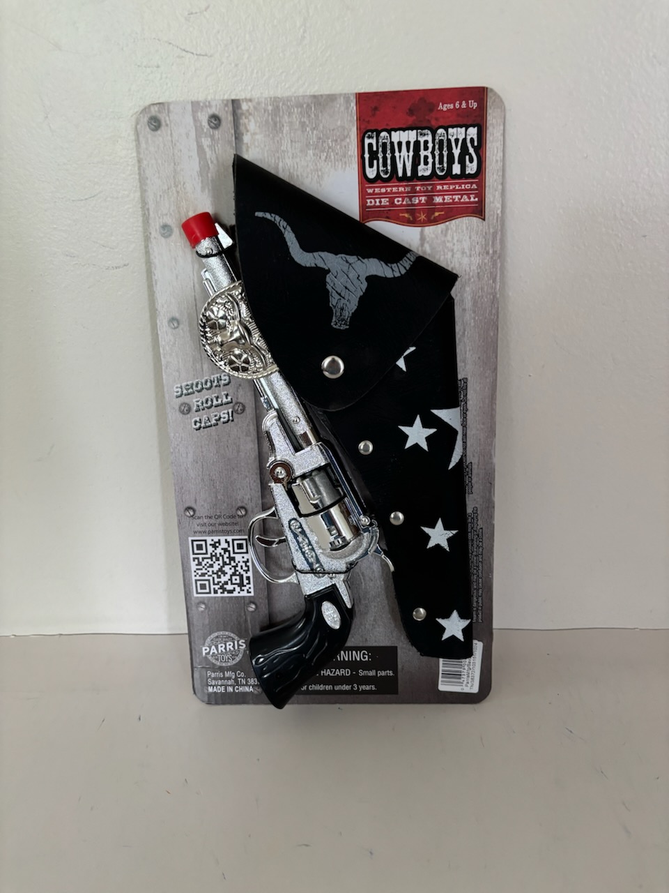 Parris Western Toy Replica Die Cast Pistol UPC #047379006561