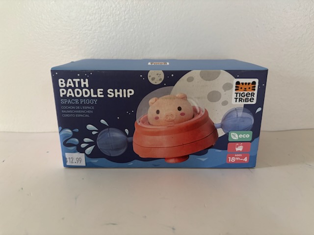Tiger Tribe Bath Paddle Space Piggy Ship UPC #9341736101618