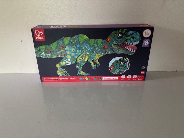 Hape Dinosaur Shimmer Floor Puzzle UPC #6943478053564