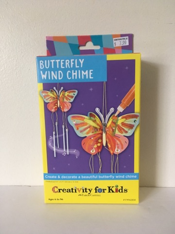 Creativity For Kids Butterfly Wind Chime Kit UPC #092633199602