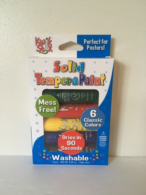 Pencil Grip Solid Tempera Paint - Classic Colors UPC #634901006016