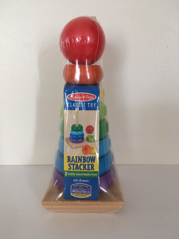 Melissa & Doug Wooden Rainbow Stacker UPC #000772005760