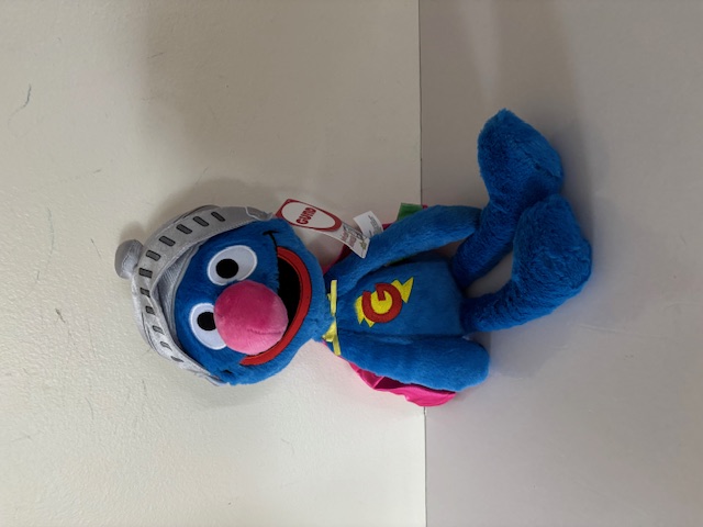 Gund Sesame Street Super Grover Toothpick Plush UPC #681147089860
