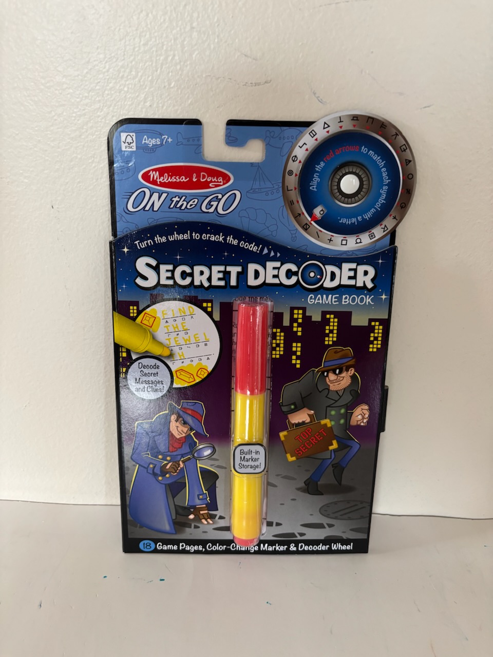 Melissa & Doug On the Go Secret Decoder Game Book UPC #000772052481