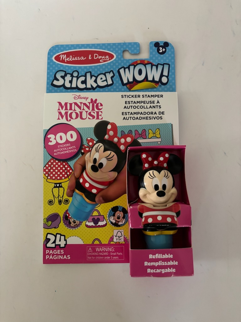 Melissa & Doug Minnie Mouse Sticker Wow UPC #000772503259
