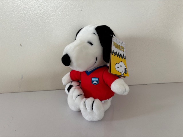 Aurora Peanuts Snoopy Soccer Plush UPC #092943405530