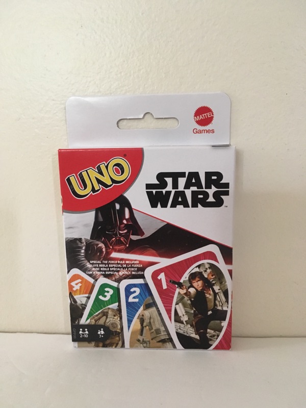 Mattel Uno Star Wars Card Game UPC #887961892888