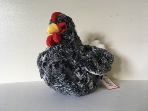 Douglas Pepper Black Multi Hen Plush #1785 UPC #767548137802