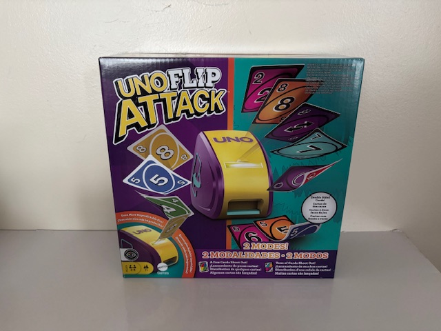 Mattel UNO Flip Attack Game UPC #194735237982