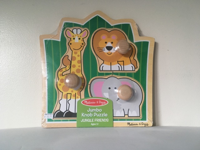 Melissa & Doug Jumbo Knob Puzzle - Jungle Friends UPC #000772033756