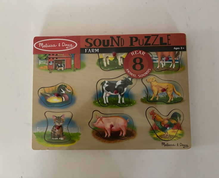 Melissa & Doug Sound Puzzle Farm Animals UPC #000772002684