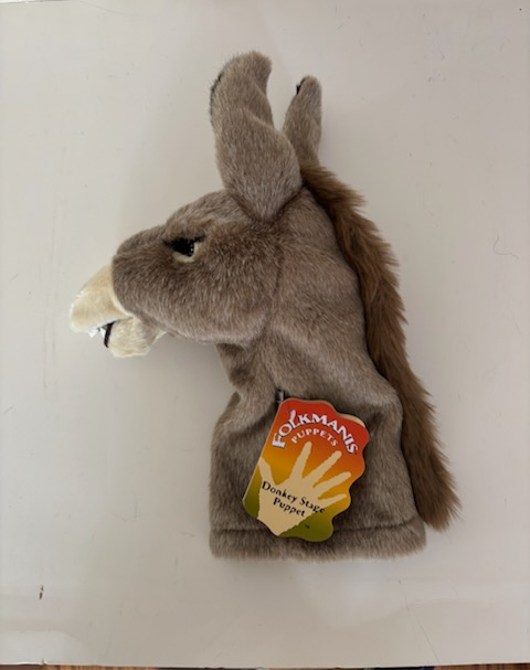 Folkmanis Donkey Stage Puppet UPC #638348029089