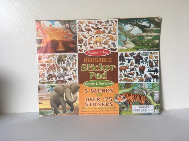 Melissa & Doug Reusable Sticker Pad - Jungle & Savanna UPC #000772305020