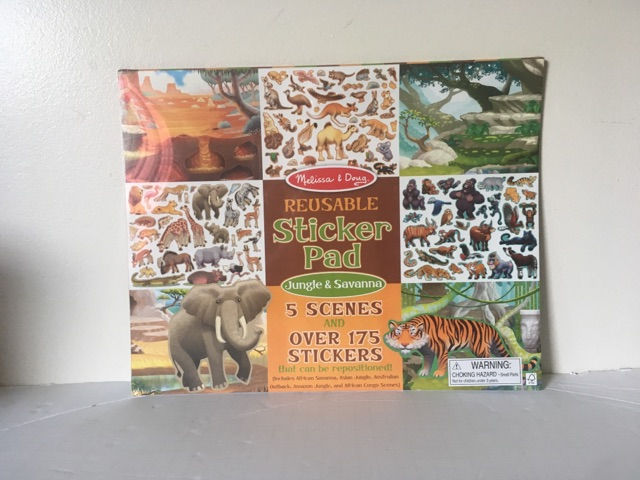 Melissa & Doug Reusable Sticker Pad - Jungle & Savanna UPC #000772305020