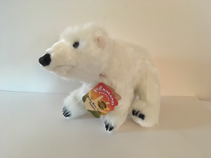 Folkmanis Polar Bear Cub Puppet UPC #638348030412