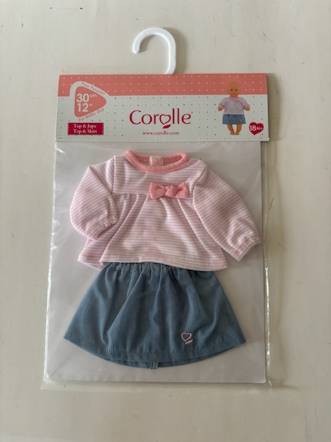 Corolle 12" Doll Top & Skirt 110190 UPC #4062013110196