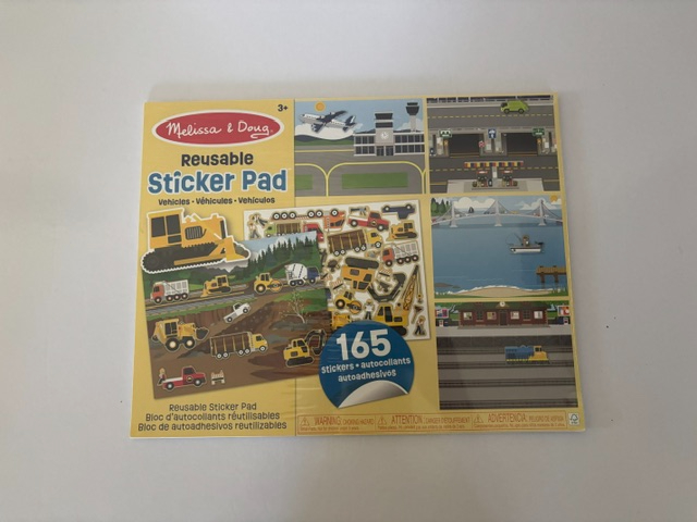 Melissa & Doug Reusable Sticker Pad Vehicles UPC #000772041997