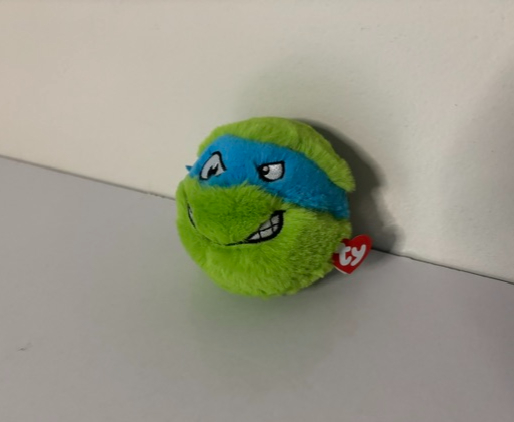 TY Beanie Bouncers Teenage Mutant Turtles Leonardo Plush UPC #008421831265