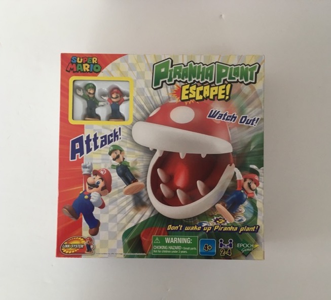 Epoch Super Mario Piranha Plant Escape Game UPC #5054131073575