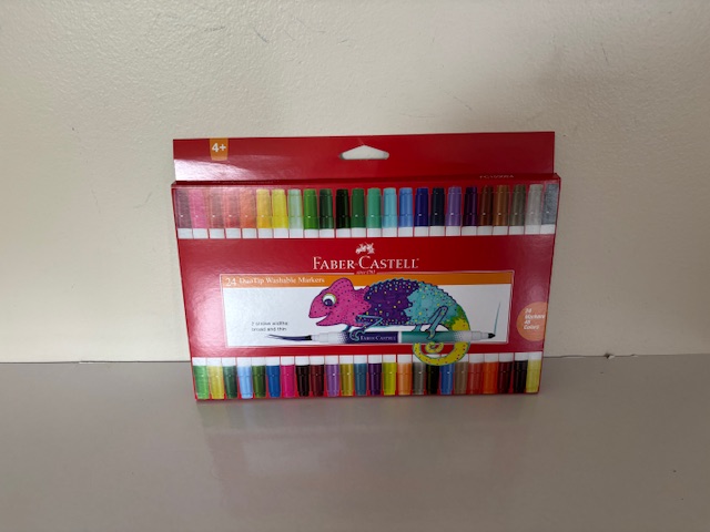 Faber Castell 24 Duo Tip Washable Markers UPC #092633703557