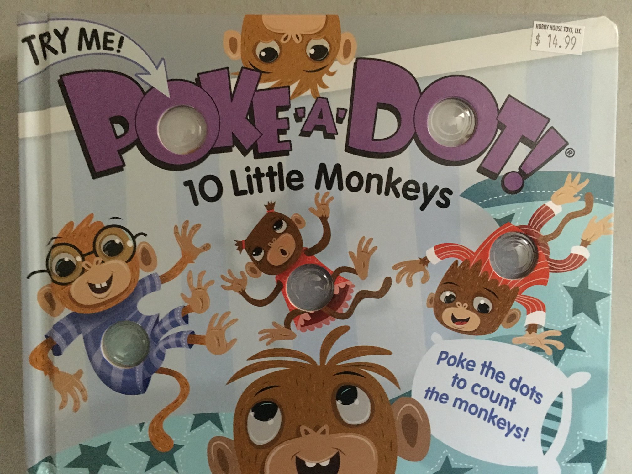 Poke a Dot, 10 Little Monkeys Book UPC #000772313452