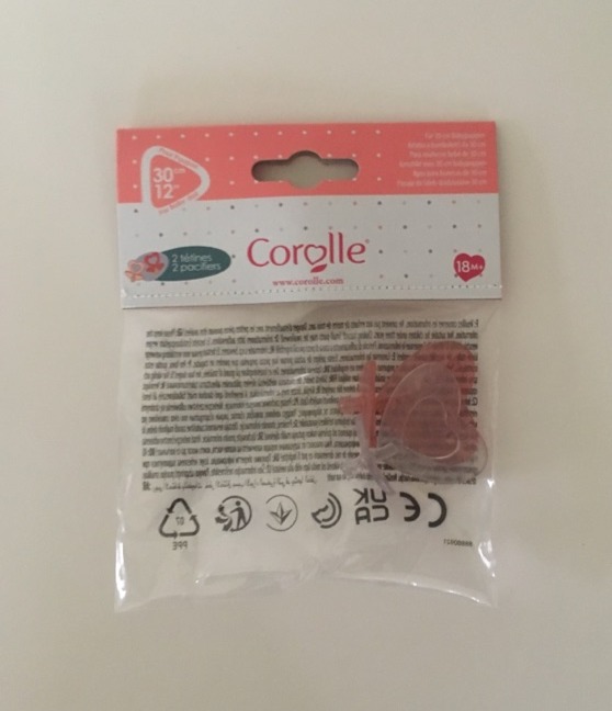 Corolle Pacifiers for 12 inch Baby Dolls 110210 UPC #4062013110219
